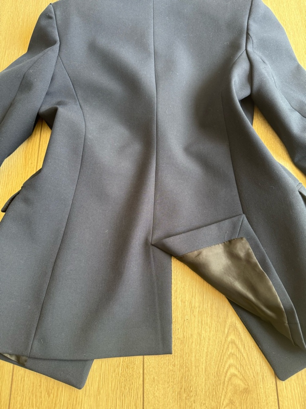 Zara Navy Double-Breasted Blazer with Gold Buttons - Picture 5 of 5